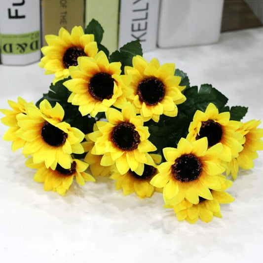 Ramo de Girasoles Artificiales - Flores Decorativas Realistas - Image 2