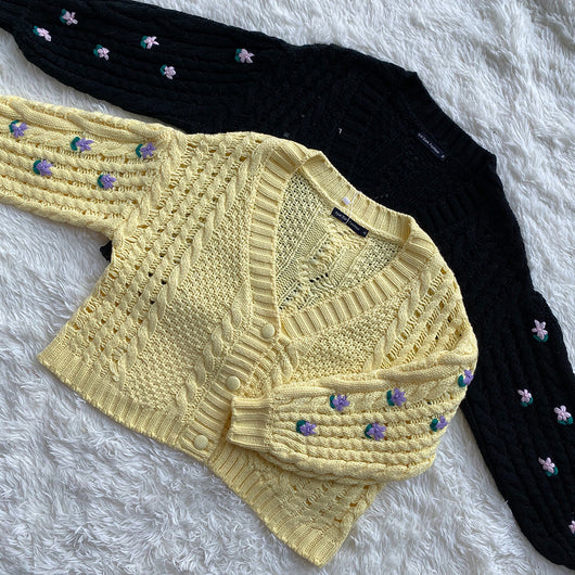 Suéter Tejido Retro de Cintura Alta para Niña - Diseño Jacquard Vintage - Image 12