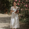 Vestido Falda Bordada Campanilla Blanca Estilo Francés Primera Amor Primavera