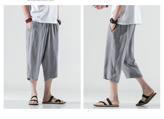 Pantalones Capri de Algodón y Lino - Image 9