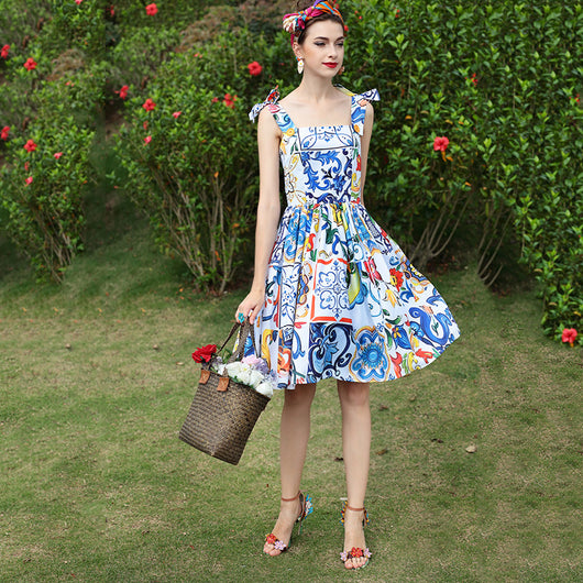 Vestido Estampado Mujer con Falda Amplia y Tirantes - Diseño Trendy - Image 8
