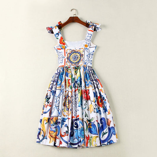 Vestido Estampado Mujer con Falda Amplia y Tirantes - Diseño Trendy - Image 11