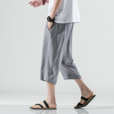 Pantalones Capri de Algodón y Lino - Image 11