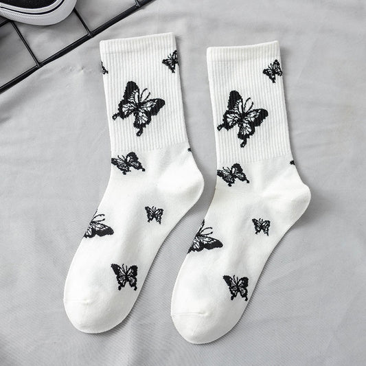 Calcetines Tubo Hip Hop Estilo Urbano con Jacquard Europeo Americano para Hombre - Image 2