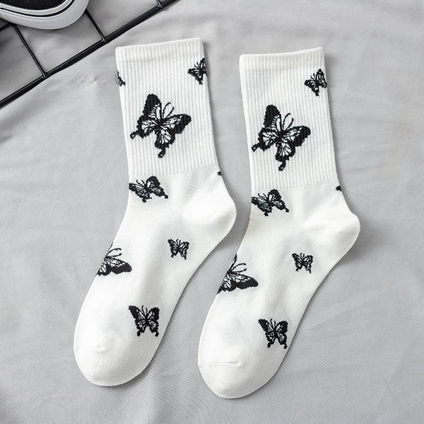 Calcetines Tubo Hip Hop Estilo Urbano con Jacquard Europeo Americano para Hombre