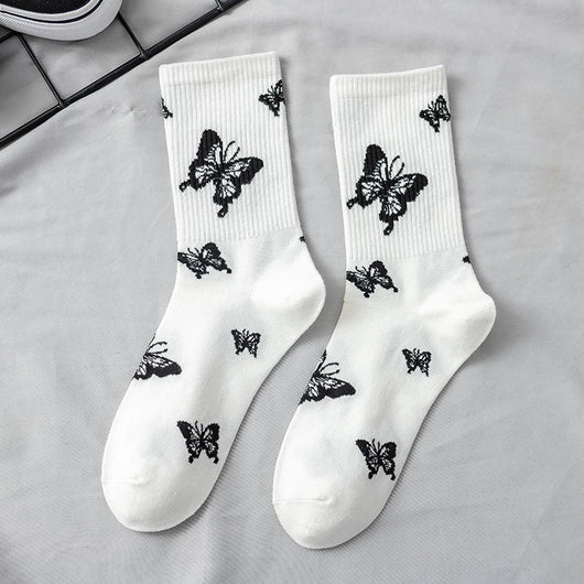 Calcetines Tubo Hip Hop Estilo Urbano con Jacquard Europeo Americano para Hombre - Image 2