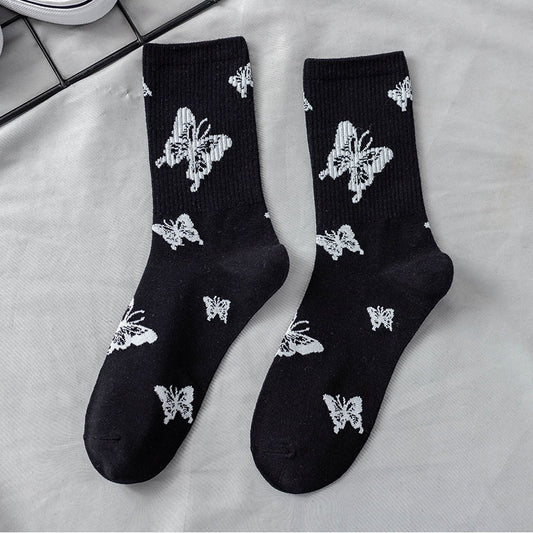 Calcetines Tubo Hip Hop Estilo Urbano con Jacquard Europeo Americano para Hombre