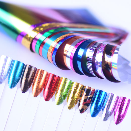 24 Láminas de Foil para Uñas Láser Brillante - Transferencias Decorativas Universe DIY - Image 3