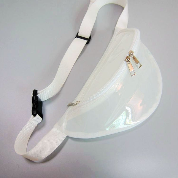 Riñonera Transparente Láser para Correr y Deportes Outdoor