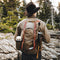 Mochila de Viaje Retro en Lona Encerada - Resistente al Agua con Detalles en Cuero