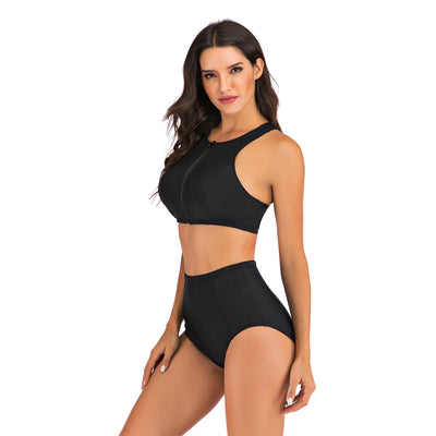 Bikini Deportivo con Escote Dividido y Frente Plano - Image 2