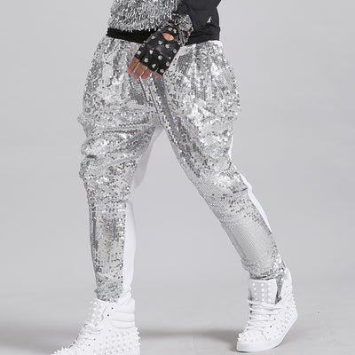 Pantalones Harem Brillantes para Cantantes y Artistas de Escenario - Image 7