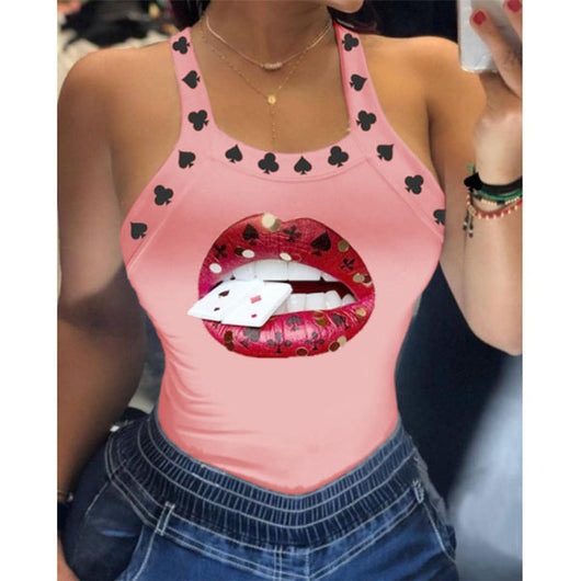 Playera Estampada Ajustada para Mujer - Diseño Europeo y Estadounidense - Image 22