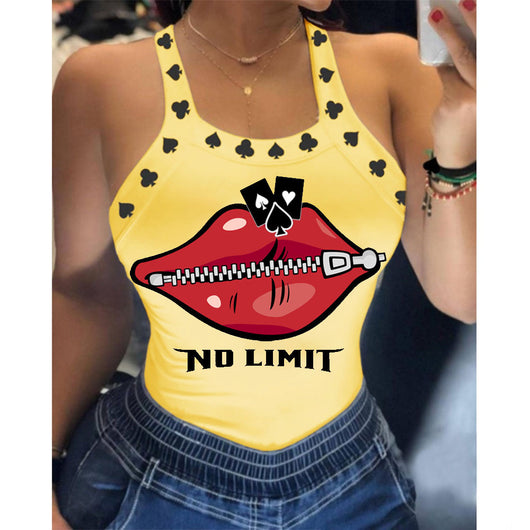 Playera Estampada Ajustada para Mujer - Diseño Europeo y Estadounidense - Image 27