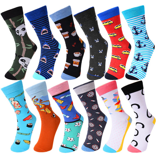 Calcetines Largos para Hombre con Diseño de Animales Cartoon - Image 15