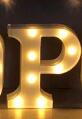 Letras y Números LED Luminosos para Decoración - Lámpara de Batería Romántica - Image 27