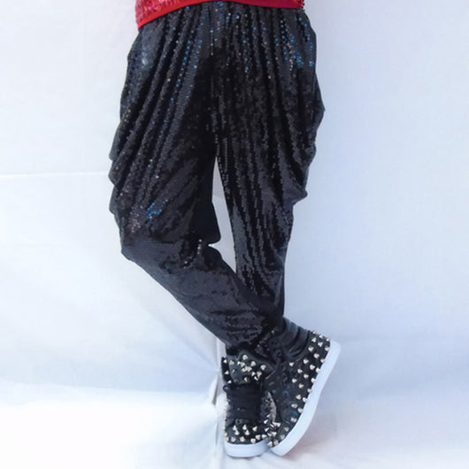 Pantalones Harem Brillantes para Cantantes y Artistas de Escenario - Image 6