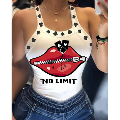 Playera Estampada Ajustada para Mujer - Diseño Europeo y Estadounidense - Image 12