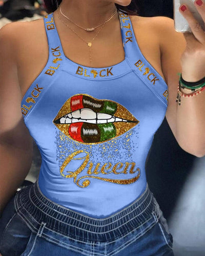 Playera Estampada Ajustada para Mujer - Diseño Europeo y Estadounidense - Image 4