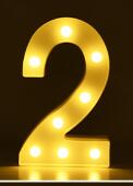 Letras y Números LED Luminosos para Decoración - Lámpara de Batería Romántica - Image 40
