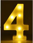 Letras y Números LED Luminosos para Decoración - Lámpara de Batería Romántica - Image 42