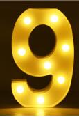 Letras y Números LED Luminosos para Decoración - Lámpara de Batería Romántica - Image 47