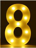 Letras y Números LED Luminosos para Decoración - Lámpara de Batería Romántica - Image 46