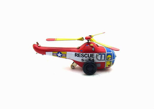 Helicóptero Retro de Hojalata - Juguete Coleccionable Vintage - Image 8