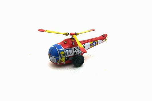 Helicóptero Retro de Hojalata - Juguete Coleccionable Vintage - Image 9