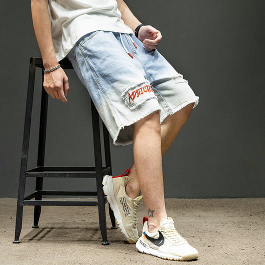Pantalones Tie-Dye Degradado con Roturas Estilo Urbano - Image 4