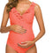 Traje de Baño Premamá Elegante con Volantes