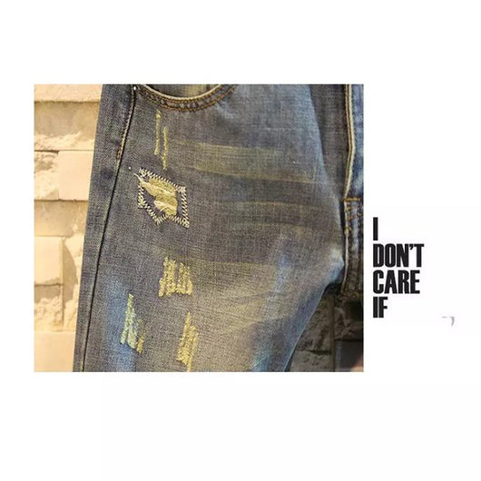 Pantalones Vaqueros Rotos Tobilleros para Hombre - Estilo Verano - Image 7