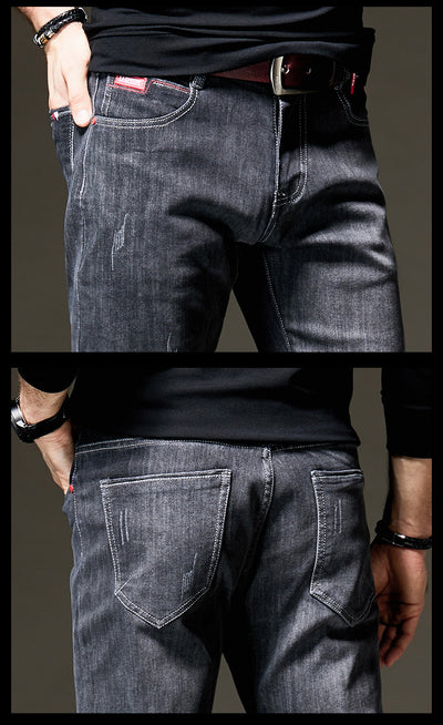 Pantalones Slim Fit de Cintura Pequeña para Hombre - Image 4