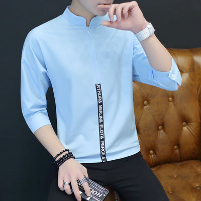 Blusa Coreana Ice Silk Manga 3/4 - Estilo Elegante y Fresco - Image 7