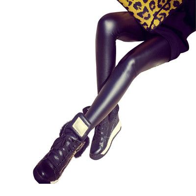 Pantalones de Cuero Sintético Tipo Velvet Ligero para Mujer - Image 5