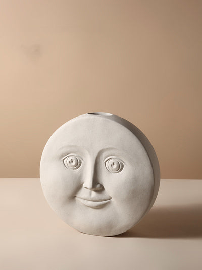 Florero Decorativo de Cerámica Nórdico con Rostro Artístico - Image 10