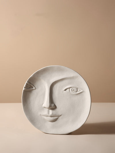 Florero Decorativo de Cerámica Nórdico con Rostro Artístico - Image 9