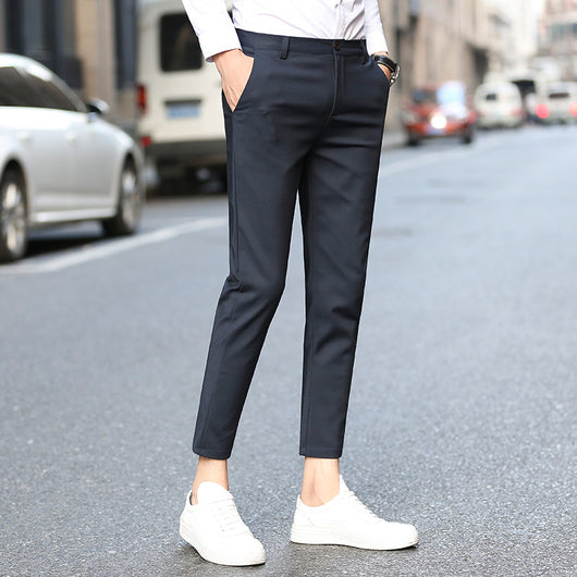 Pantalones Slim-Fit de Punto Nueve para Hombre - Traje Ejecutivo - Image 9