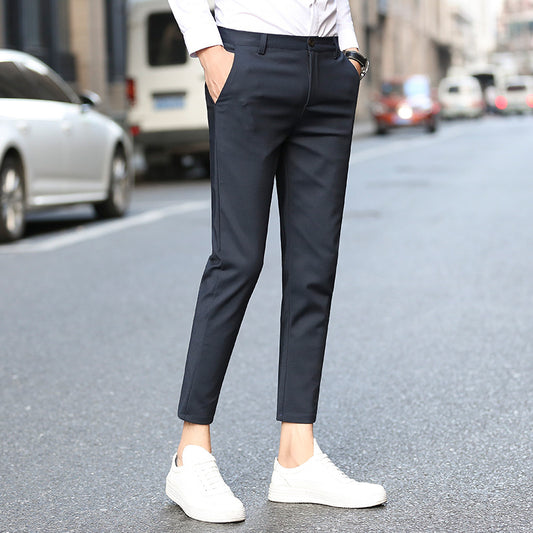 Pantalones Slim-Fit de Punto Nueve para Hombre - Traje Ejecutivo - Image 2