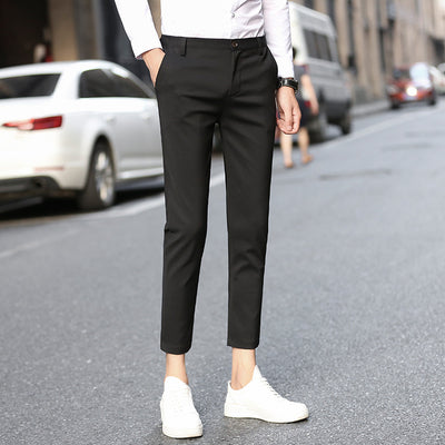 Pantalones Slim-Fit de Punto Nueve para Hombre - Traje Ejecutivo