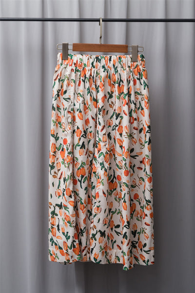 Falda Evasé Cintura Alta Elástica Midi para Mujer - Image 5