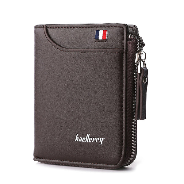 Cartera Compacta para Hombre con Compartimento para Licencia de Conducir