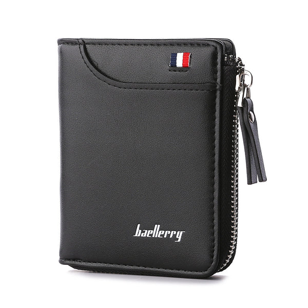 Cartera Compacta para Hombre con Compartimento para Licencia de Conducir