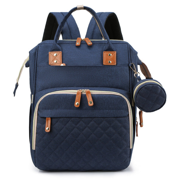 Mochila Mamá 2 en 1 con Cuna Plegable y Gancho para Carrito