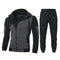 Sudadera con Capucha y Cierre Doble - Conjunto Slim Fit