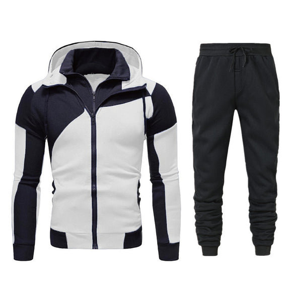 Sudadera con Capucha y Cierre Doble - Conjunto Slim Fit