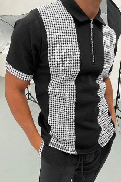 Polo con Cierre y Bloques de Color para Hombre - Image 8