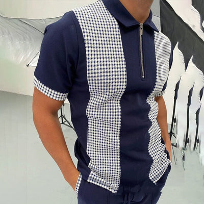 Polo con Cierre y Bloques de Color para Hombre - Image 9