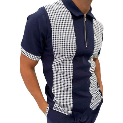 Polo con Cierre y Bloques de Color para Hombre - Image 7