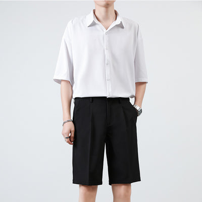 Conjunto Casual Hong Kong - Camisa Manga Corta y Pantalones Bermuda Holgados - Image 10